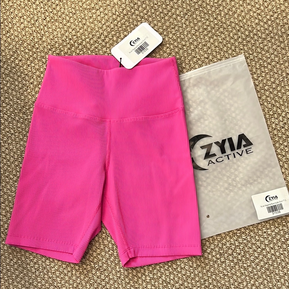 Zyia Active USA Vibrant Pink Hustle Shorts